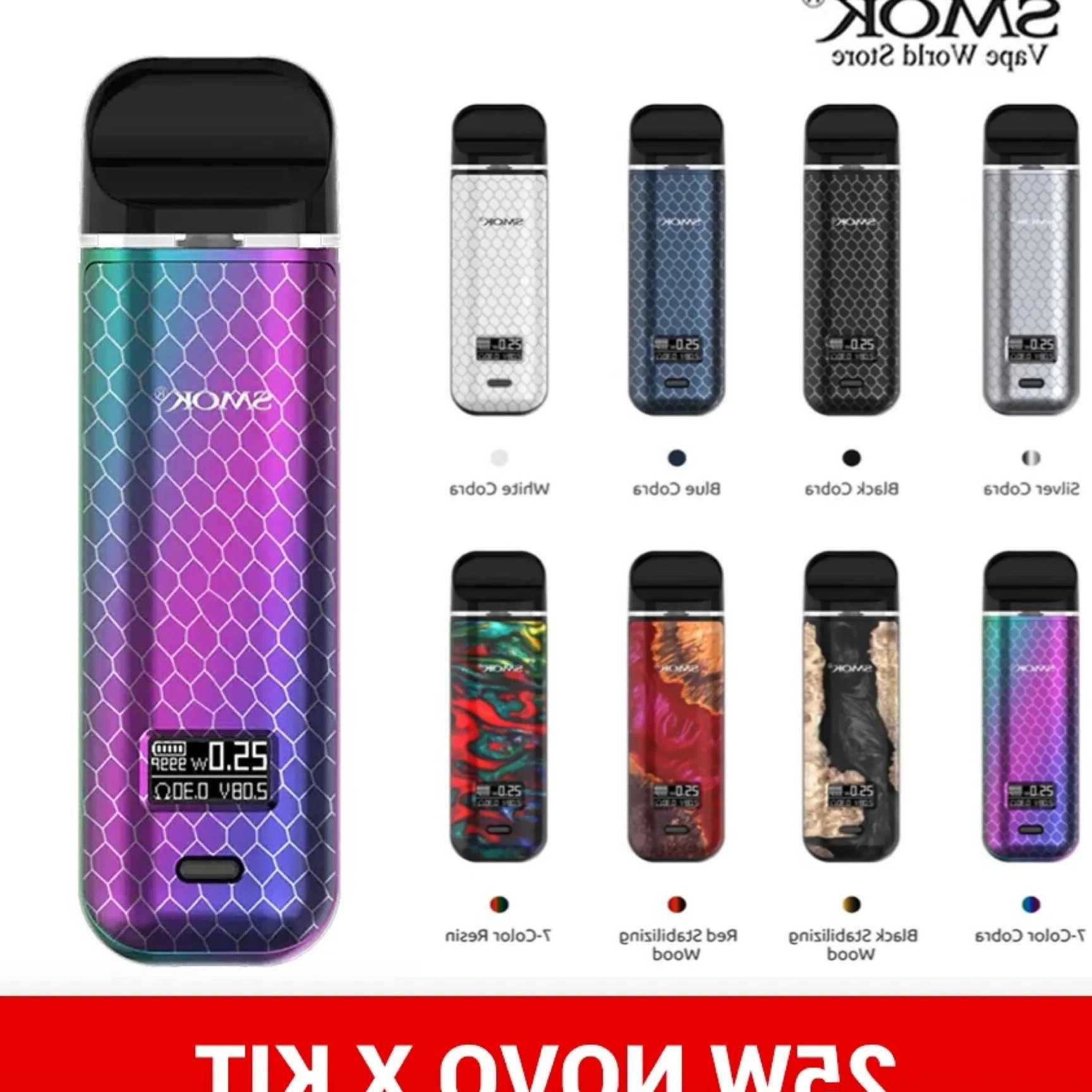 Tanio Originl Vape SMOK NOVO X Kit Box Mod 800mah bateria do elekt… sklep