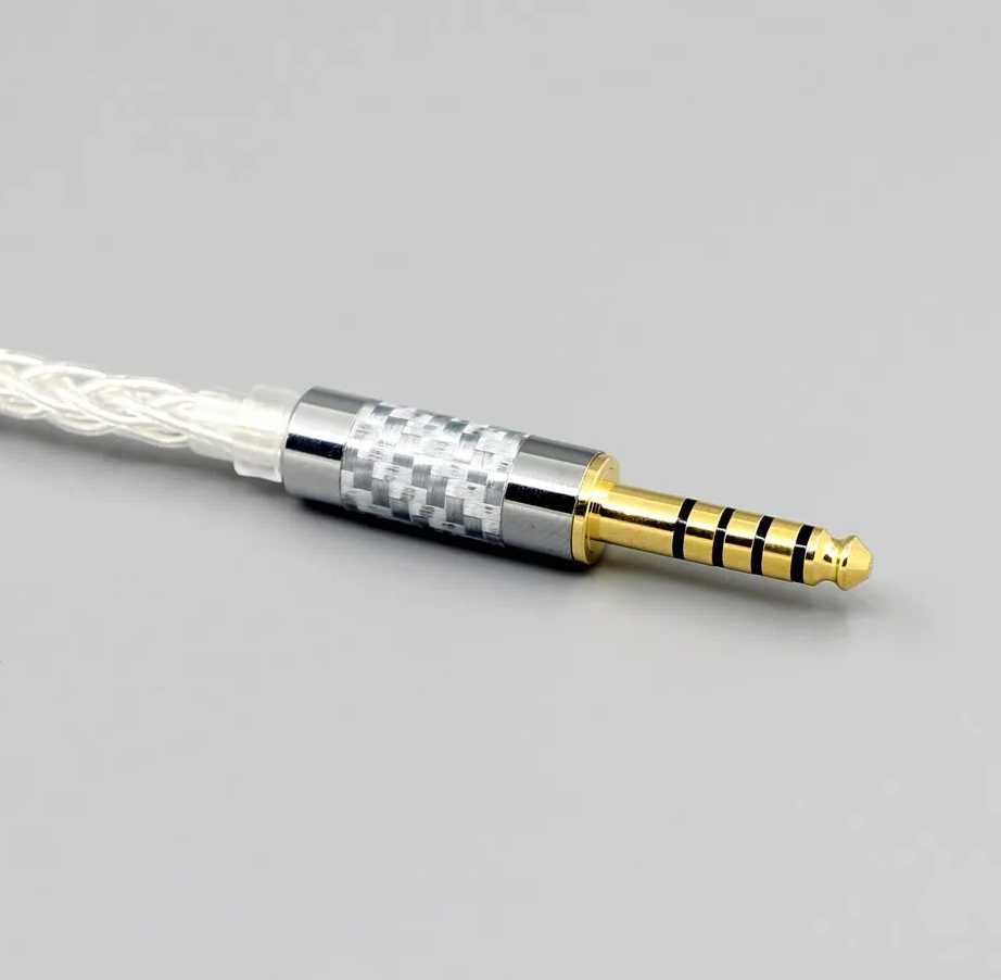 LN007696 99% czyste srebro 8 rdzeń słuchawki kabel do słucha…