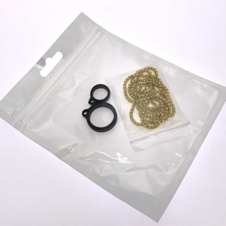 Tanie Metalowy kwadratowy naszyjnik z pereł z pereł Vape smycz + 2… sklep internetowy