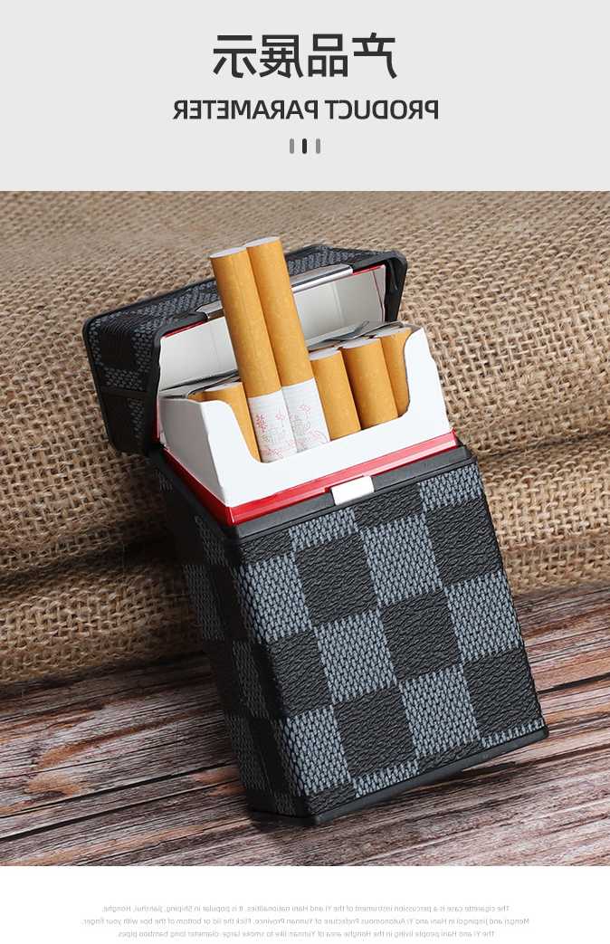 Opinie Skórzane cygaro papierosy przypadki PU kreatywny krata pojem… sklep online