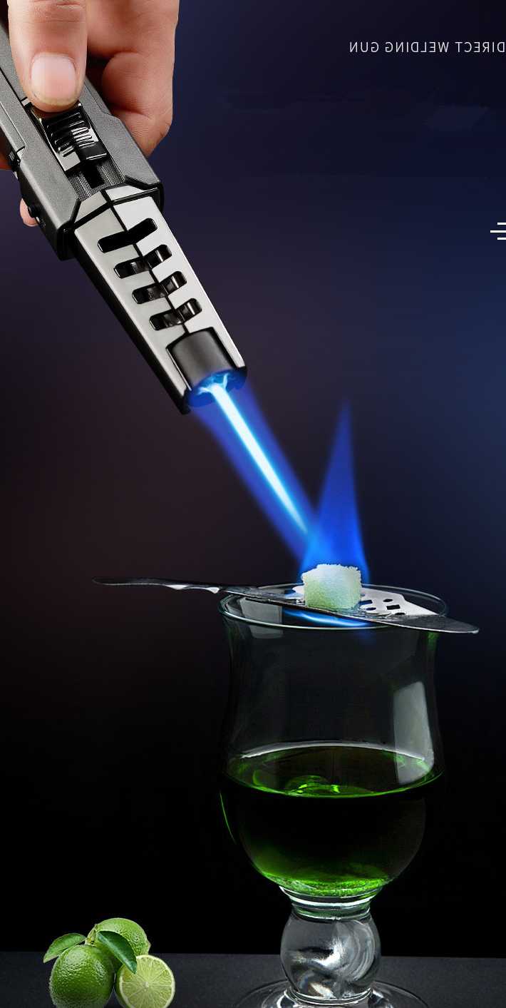 Tanio Metalowy wiatroodporny niebieski płomień zapalniczka latarka… sklep